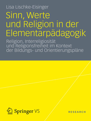 cover image of Sinn, Werte und Religion in der Elementarpädagogik